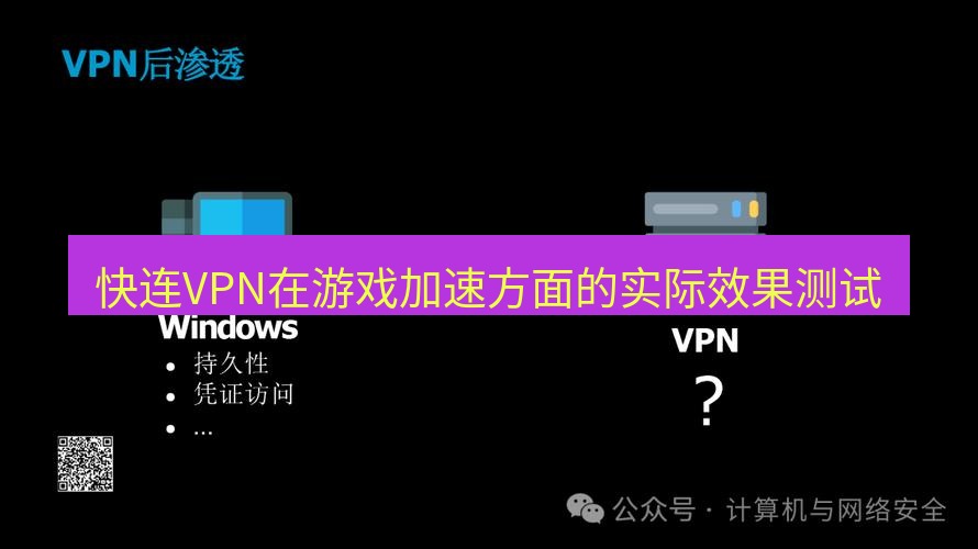 快连VPN 快连VPN在游戏加速方面的实际效果测试